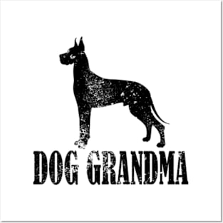 Great Danes Dog Grandma Posters and Art